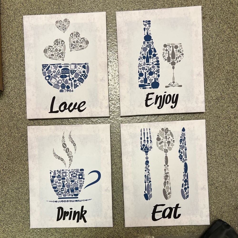 Mosaic Vintage Inspirational Kitchen Restaurant Cafe Bar Wall Art Decorations - Picture 3 of 9